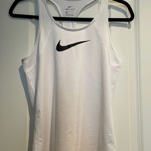 Nike racer back tank top - dry fit white size small
